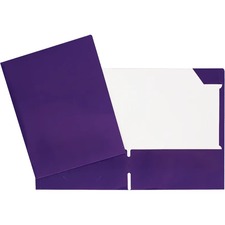 GEO Letter Portfolio - 8 1/2" x 11" - 80 Sheet Capacity - 2 Internal Pocket(s) - Cardboard - Purple - 1 Each