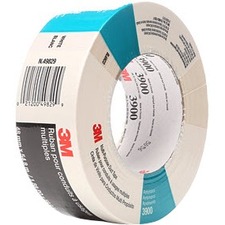 3M 3900 Duct Tape - 59.9 yd (54.8 m) Length x 1.89" (48 mm) Width - Polycoated Cloth, Rubber - 1 Each - Yellow