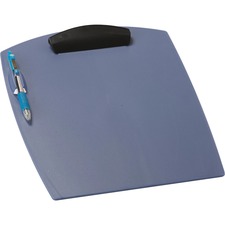 Storex Deluxe Clipboard - 8 1/2" x 11" - Clamp - Polypropylene - Blue - 1 Each