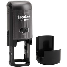 Trodat Printy Self-Inking Custom Stamp - Custom Design - 4 Line(s) - 0.75" (19.05 mm) Impression Diameter - 1 Each