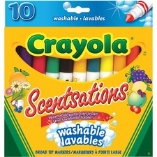 Crayola Scentsations Colouring Markers - Broad Marker Point - 10 / Box