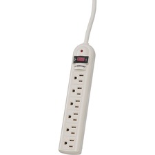 Exponent World 90 Degrees Outlet Surge Protector - 6 x AC Power - 750 J