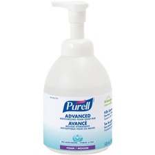PURELLÂ® Advanced Hand Sanitizer Foam - Fragrance-free Scent - 535 mL - Bottle Dispenser - Kill Germs - Hand - Dye-free - 1 Each