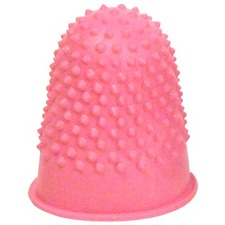 Offix Finger Tip - Extra Small Size - Rubber - Pink - 12 / Pack