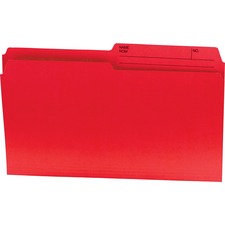 1/2 Tab Cut Legal Red Top Tab File Folder