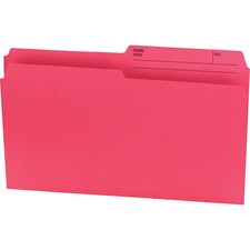 1/2 Tab Cut Legal Pink Top Tab File Folder