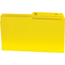 1/2 Tab Cut Legal Yellow Top Tab File Folder - Click Image to Close
