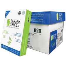 Social Print Paper Sugar Sheet Copy & Multipurpose Paper - Letter - 8 1/2" x 11" - Package of 500