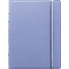 Filofax Classic Pastels Notebook - 112 Sheets - Twin Wirebound - Ruled Margin - A5 - 8 1/4" x 5 3/4" - Cream Paper - Movable Index, Storage Pocket, Page Marker - Recycled - 1 Each