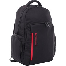 Swiss Mobility Carrying Case (Backpack) for 15.6" Computer, Accessories - Black - Polyester Body - 19.50" (495.30 mm) Height x 14.50" (368.30 mm) Width x 6.50" (165.10 mm) Depth - 1 Pack