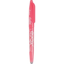 Pilot FriXion Ball Erasable Gel Rollerball Pen - 0.7 mm Pen Point Size - Refillable - Coral Pink Thermosensitive Gel Ink Ink - Rubber Tip - 1 Each