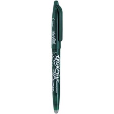 Pilot FriXion Ball Erasable Gel Rollerball Pen - 0.7 mm Pen Point Size - Refillable - Green Thermosensitive Gel Ink Ink - Rubber Tip - 1 Each