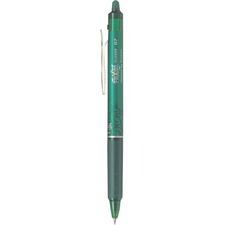 Pilot FriXion® Ball Clicker Retractable Erasable Pen - 0.7 mm Marker Point Size - Refillable - Retractable - Green - Rubber Tip - 1 Each
