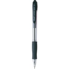 Pilot Super Grip Retractable Ballpoint Pen - 0.7 mm Pen Point Size - Refillable - Retractable - Black - Black Barrel - 1 Each