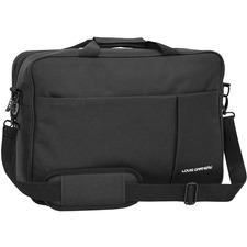 Louis Garneau Carrying Case (Briefcase) for 15" to 17" Notebook - Black - 600D Polyester Body - Shoulder Strap - 1 Each