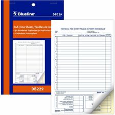 Blueline BLIDB229 Time Sheet