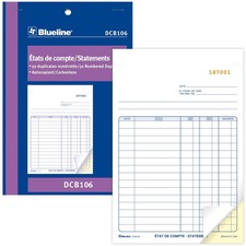 Blueline Statements Book - 50 Sheet(s) - 2 PartCarbonless Copy - 7.99" x 5.39" Form Size - 1 Each