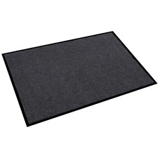 Floortex Indoor Entrance Mat - Building, Commercial - Polyvinyl Chloride (PVC) - Black - 1Each