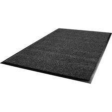 Floortex® ProPlush Wiper Mat - Building, Commercial - Polyvinyl Chloride (PVC) - Charcoal - 1Each