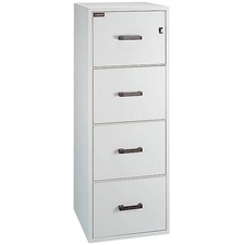 Gardex Classic GF-25-4 File Cabinet - 19.8" x 25" x 54" - 4 x Drawer(s) - 9.53" (242 mm) Drawer Height 15" (381 mm) Drawer Width 20" (508 mm) Drawer Depth - Legal - Vertical - Fire Resistant, Ball-bearing Suspension, Locking System, Scratch Resistant, Durable, Adjustable Suspension Bar - Putty - Textured