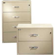 Gardex Classic GL-402 File Cabinet - 38.8" x 23.5" x 29.1" - 2 x Drawer(s) - 9.53" (242 mm) Drawer Height 32.48" (825 mm) Drawer Width 15.47" (393 mm) Drawer Depth - Letter, Legal - Lateral - Fire Resistant, Full Drawer Extension, Ball Bearing Slide, Lockable, Scratch Resistant, Durable, Suspension Bar - Putty - Textured