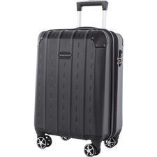 bugatti Carrying Case Wheel - Black - Acrylonitrile Butadiene Styrene (ABS) Body - Telescoping Handle - 21.50" (546.10 mm) Height x 12.75" (323.85 mm) Width x 9" (228.60 mm) Depth - 1 Each