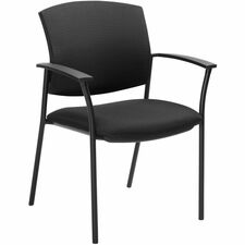 Offices To Go Ibex | Upholstered Seat & Back Guest Chair - Polyester Seat - Polyester Back - Black - 1 Each