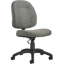 Offices To Go Part-Time | Armless Task Chair - Fabric Seat - Fabric Back - Black - 1 Each