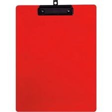 Geocan Letter Size Writing Board, Red - 8 1/2" x 11" - Plastic, Polypropylene - Red - 1 Each