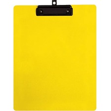 Geocan Letter Size Writing Board, Yellow - 8 1/2" x 11" - Plastic, Polypropylene - Yellow - 1 Each