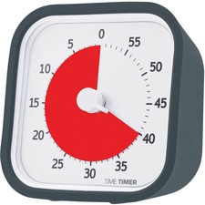 Time Timer MOD Analog Timer - 1 Hour - For Room - Charcoal Gray