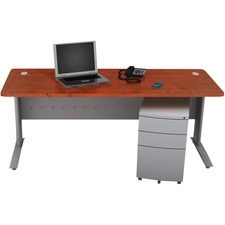 HDL Titan Desk - 1" Table Top Thickness - 71" Height x 29.8" Width x 28.8" Depth - Autumn - Thermofused Melamine (TFM) Top Material - 1 Each