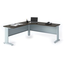HDL Titan Corner Workstation - x 1" Table Top Thickness - 71" Height x 71" Width x 28.8" Depth - Gray Dusk - 1 Each