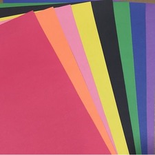 NAPP Construction Paper - Construction - 12" (304.80 mm)Height x 9" (228.60 mm)Width - 48 / Pack - Assorted