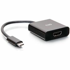 C2G USB C to HDMI Adapter - USB C to HDMI Dongle Adapter Cable - 4K 60Hz - M/M - 1 x Type C USB Male - 1 x HDMI Digital Audio/Video Female - 3840 x 2160 Supported - Black