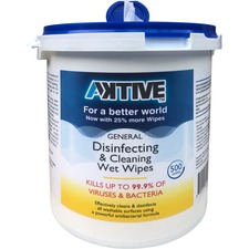 Disinfecting & Cleaning Wet Wipes, 500/Tub