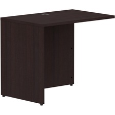 Lorell Essentials Series Return Shell - Rectangle - 29.5" Height x 35" Width x 24" Depth Return Shell, 1" Thickness Top - Finish: Espresso Laminate - 1 Each