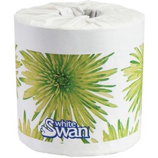 White Swan 2-Ply Bathroom Tissue Poly Pack - 2 Ply - 4.2" x 3.8" - 325 Sheets/Roll - White - Fiber - Eco-friendly - For Restaurant, Cafeteria, Medical, Dental Clinic, Office, Bathroom Per Pack - 36 / Pack