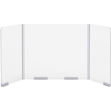 link Lorell Tri-Fold acrylic classroom barrier