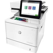 HP LaserJet M578DN Laser Multifunction Printer-Color - Copier/Printer/Scanner - 40 ppm Mono/40 ppm Color Print - 1200 x 1200 dpi Print - Automatic Duplex Print - Up to 80000 Pages Monthly - 650 sheets Input - Color Scanner - 600 dpi Optical Scan - Gigabit Ethernet - USB - 1 Each - For Plain Paper Print