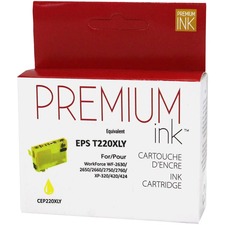 Premium Ink Inkjet Ink Cartridge - Alternative for Epson T220XL420 - Yellow - 1 Pack - 450 Pages