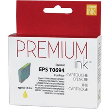 Premium Ink Inkjet Ink Cartridge - Alternative for Epson T069420 - Yellow - 1 Each - 350 Pages