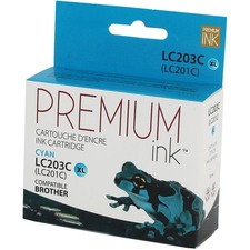 Premium Ink Inkjet Ink Cartridge - Alternative for Brother LC203CS - Cyan - 1 Pack - 550 Pages