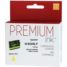 Premium Ink Inkjet Ink Cartridge - Alternative for HP - Yellow - 1 Pack - 825 Pages