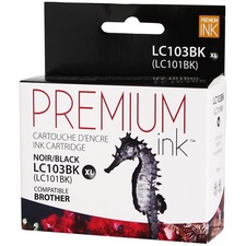 Premium Ink Inkjet Ink Cartridge - Alternative for Brother LC103BK - Black - 1 Pack - 600 Pages