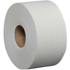 Mont Royal Jumbo Toilet Tissue (3.33" Core Only) - 2 Ply - 9" (228.60 mm) Roll Diameter - White - Soft, Absorbent - For Office, Toilet - 12 / Case