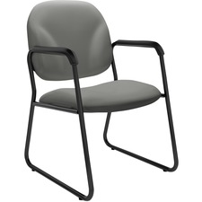 Global Solo Armchair - Gray Seat - Gray Back - Armrest - 1 Each