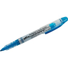 Offix Highlighter - Fine Marker Point - Chisel Marker Point Style - Turquoise Liquid Ink - 1 Each