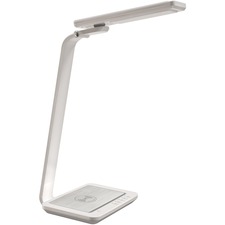 Royal Sovereign RDL-140Qi LED Desk Lamp with Wireless Charger - LED - White - Desk Mountable - for Desk