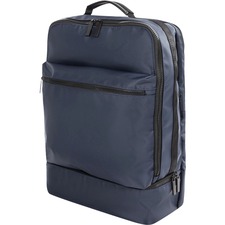 bugatti Carrying Case (Backpack) for 15.6" Notebook - Navy - Polyester Body - Shoulder Strap, Trolley Strap, Handle - 17" (431.80 mm) Height x 12" (304.80 mm) Width x 6" (152.40 mm) Depth - 1 Each